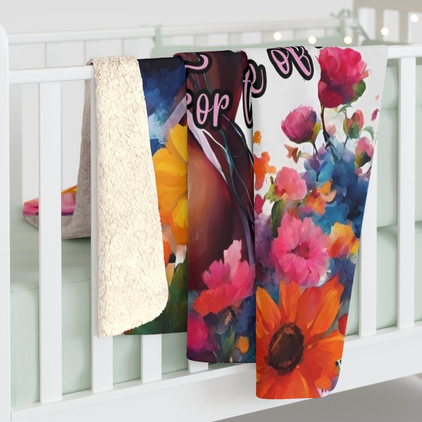 For the Love of Music Sherpa Fleece Blanket