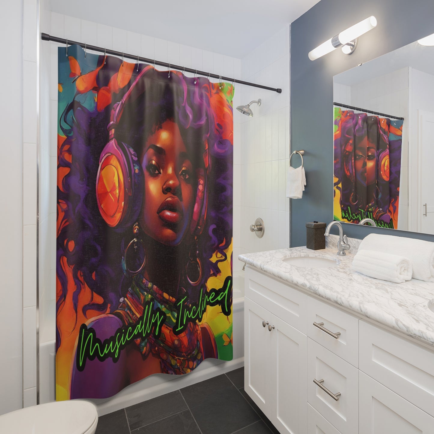 Musically Inclined Shower Curtains