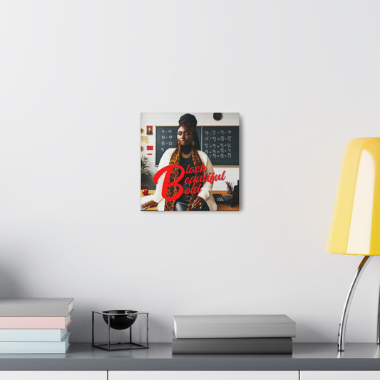 Black, Beautiful, Bold Canvas Gallery Wrap