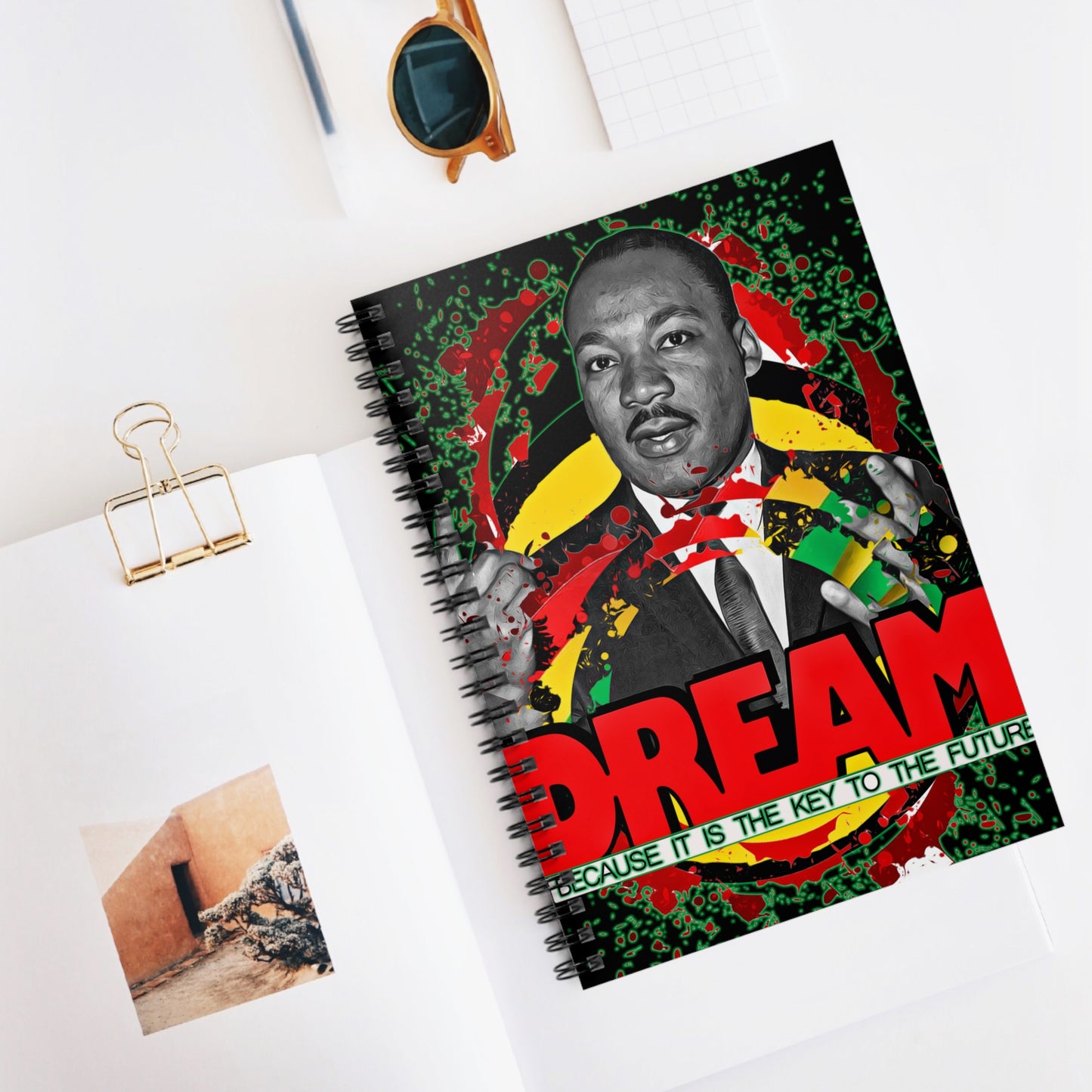 MLK Jr Spiral Mini Notebook - Ruled Line