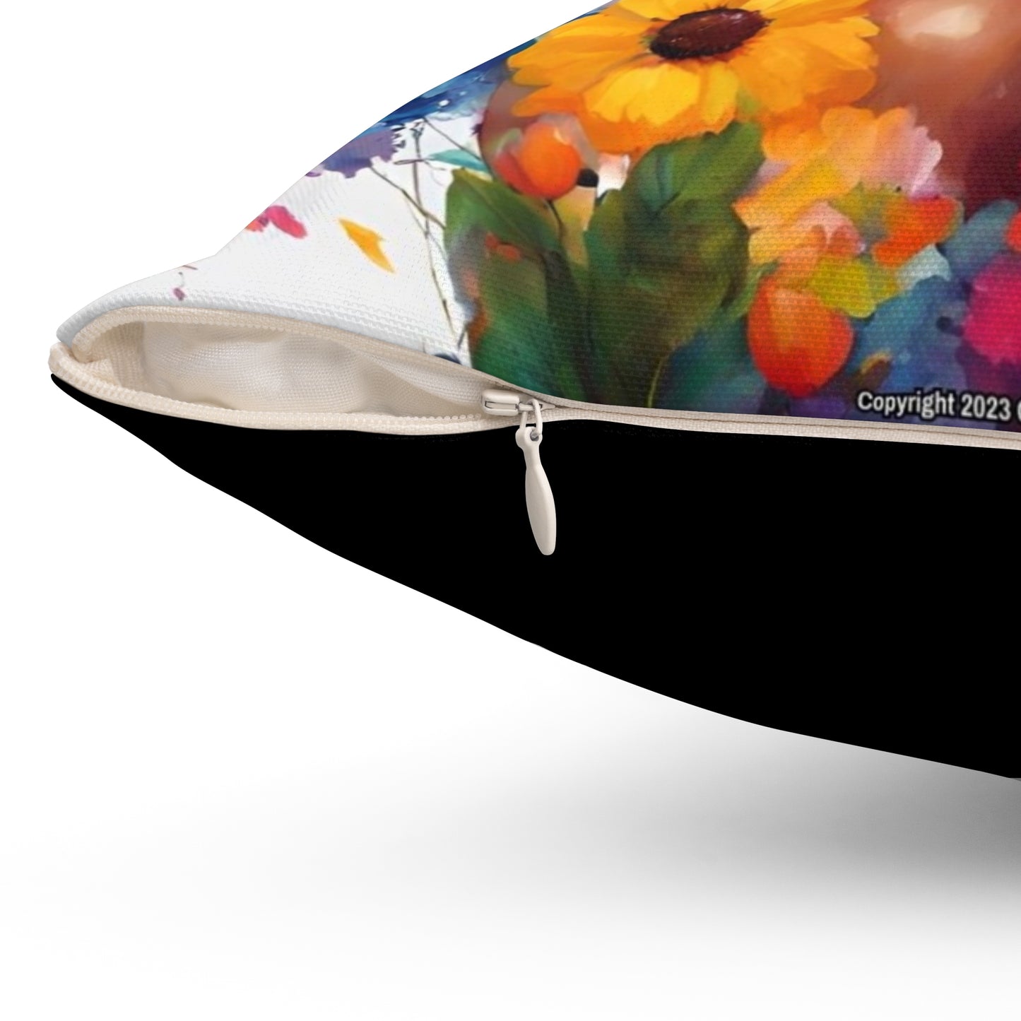 For the Love of Music Spun Polyester Square Pillow