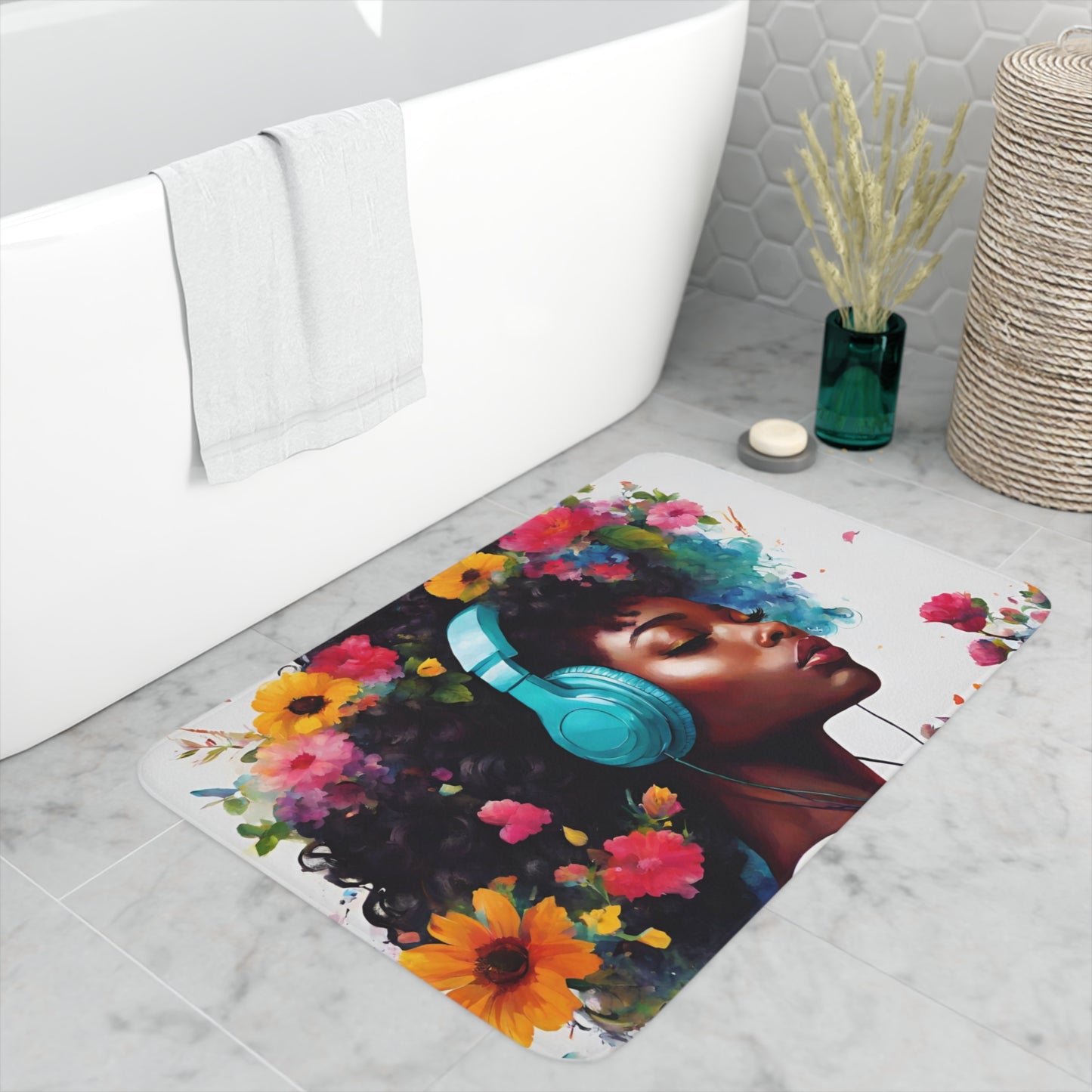 For the Love of Music Memory Foam Bath Mat