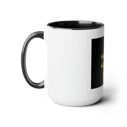 Father Leader King Two-Tone Coffee Mugs, 15oz