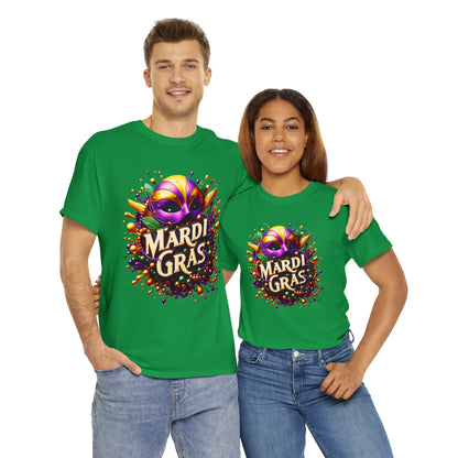 Mardi Gras 3 Unisex Heavy Cotton Tee