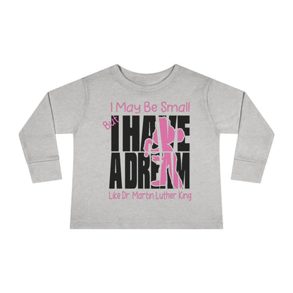 MLK Jr Girl  Toddler Long Sleeve Tee