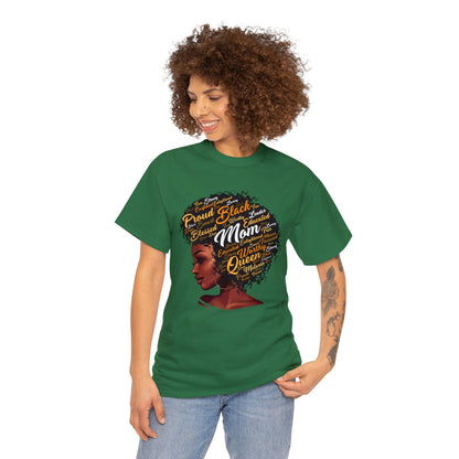 Black Mom Unisex Heavy Cotton Tee