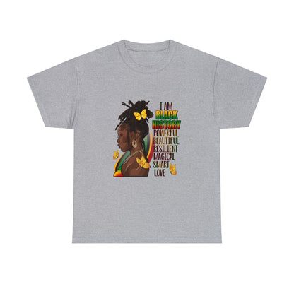 Black History Queen Unisex Heavy Cotton Tee