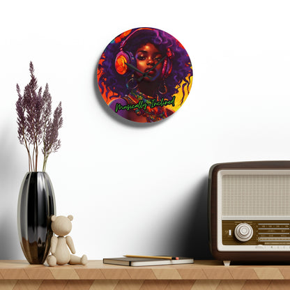 Musically Inclined Acrylic Wall Clock