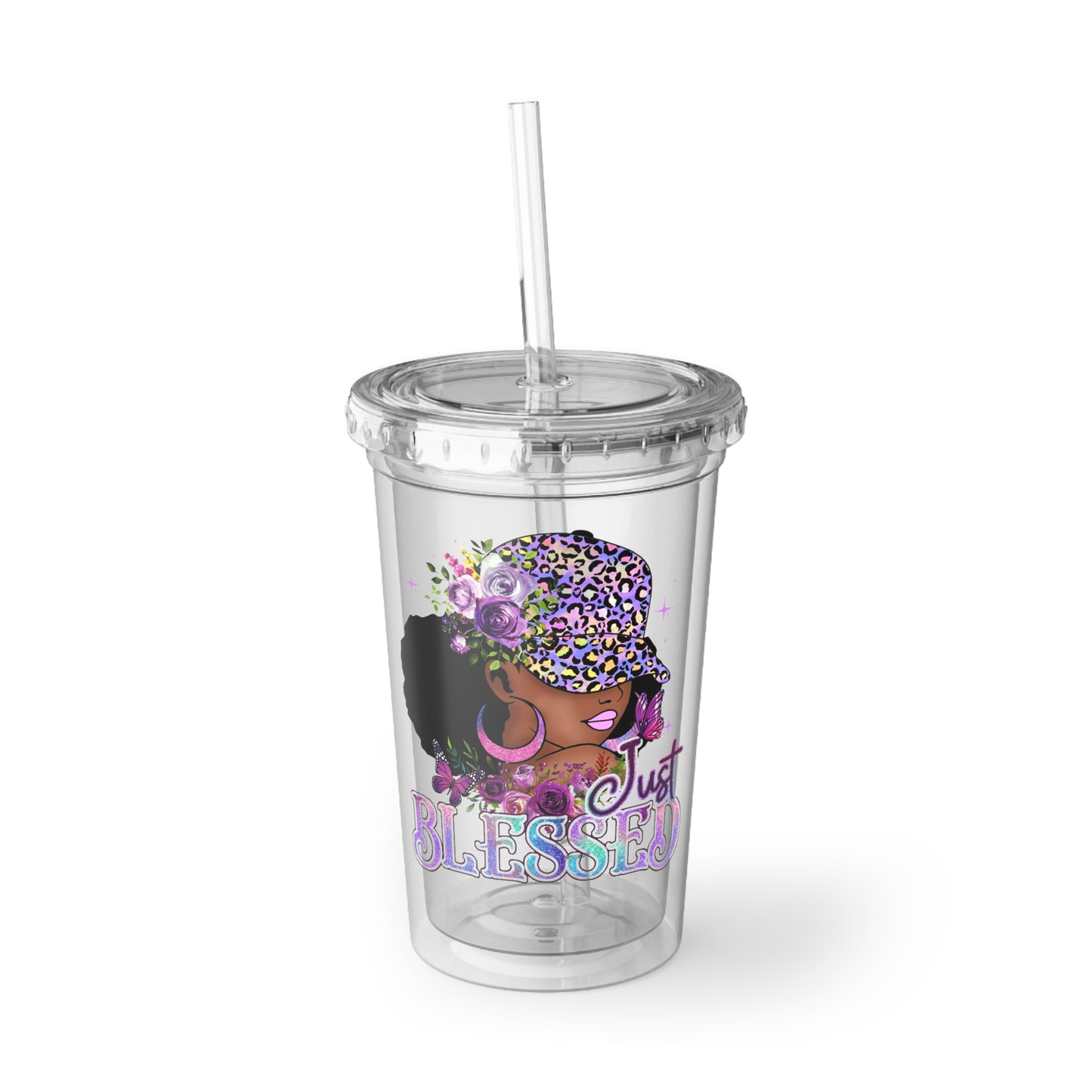 Just Blessed Suave Acrylic Cup