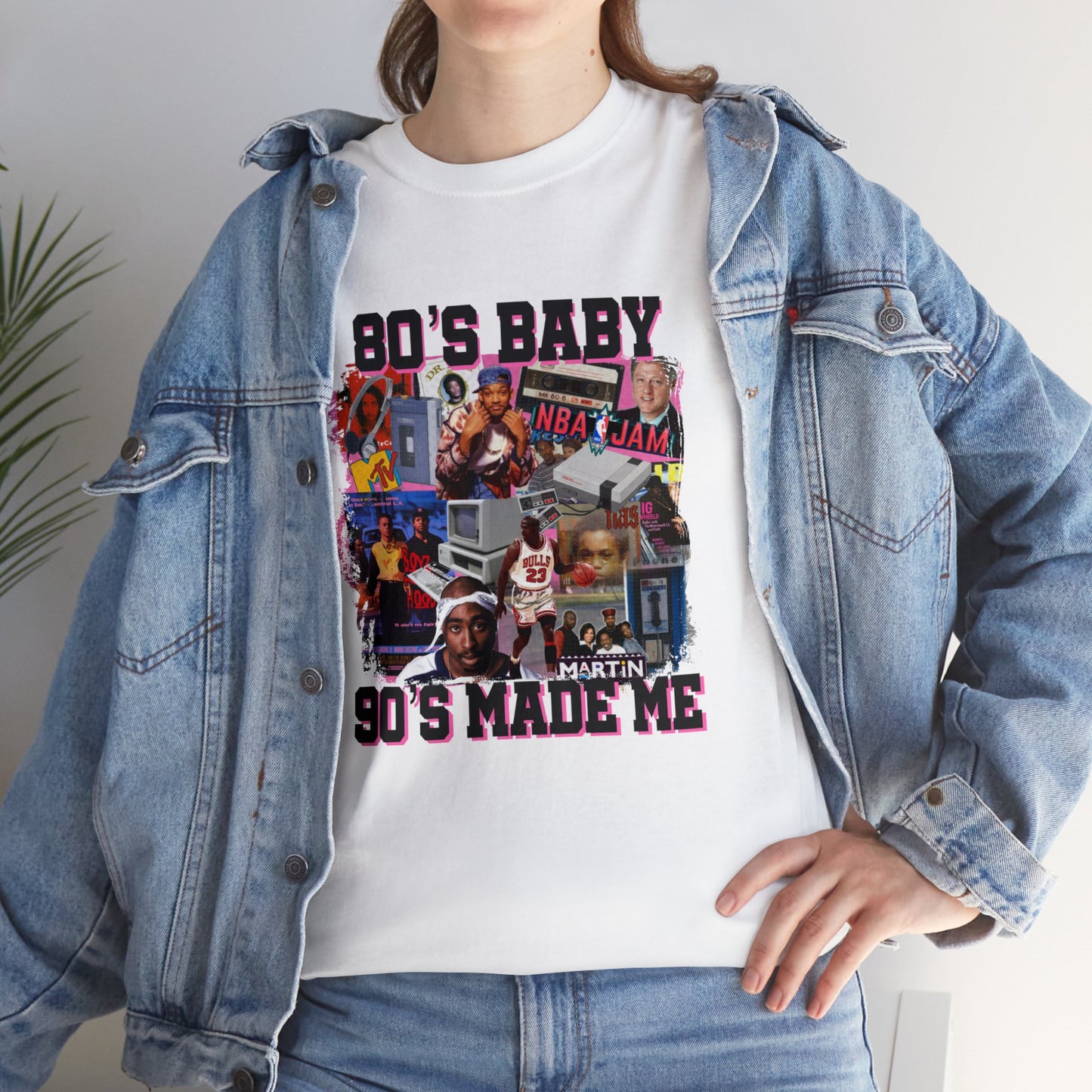 80s Baby 90s Made Me Unisex Heavy Cotton Tee