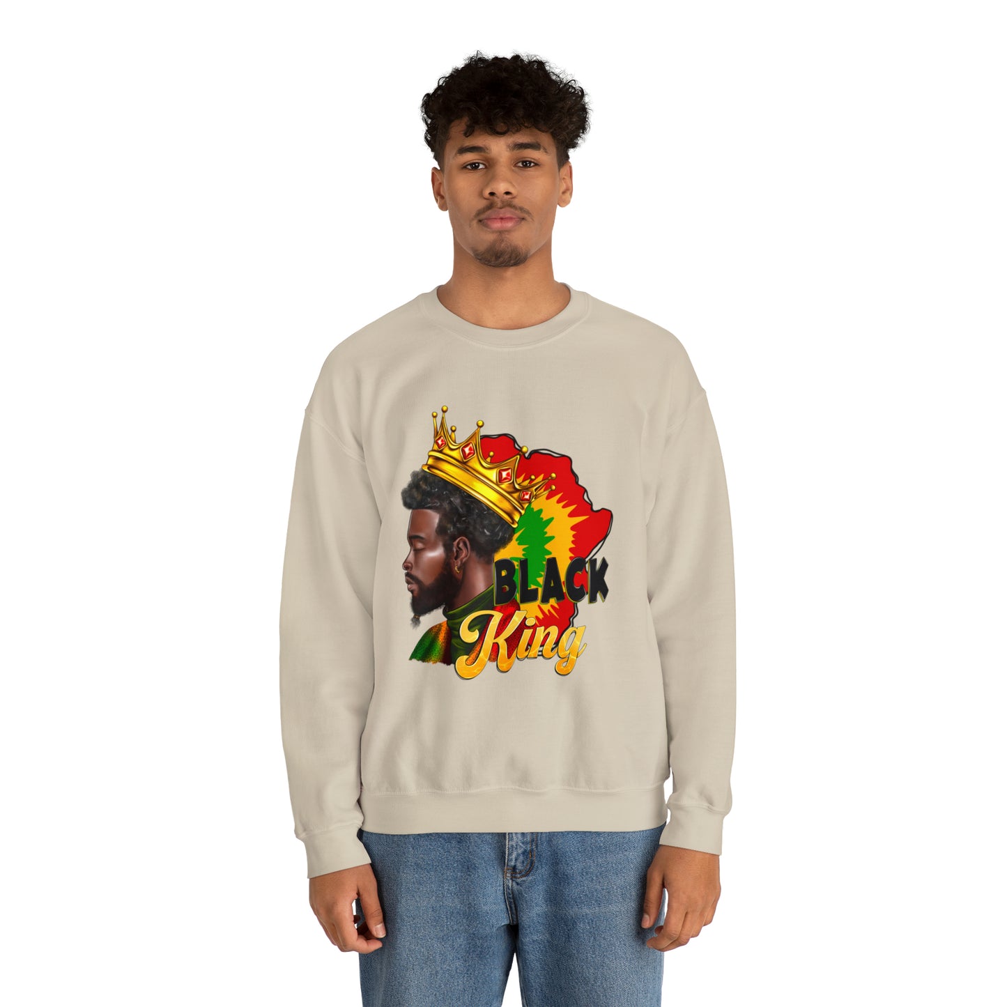 Black King Unisex Heavy Blend™ Crewneck Sweatshirt