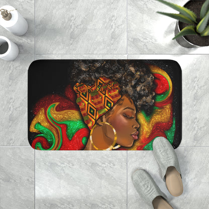 Black Queen Memory Foam Bath Mat