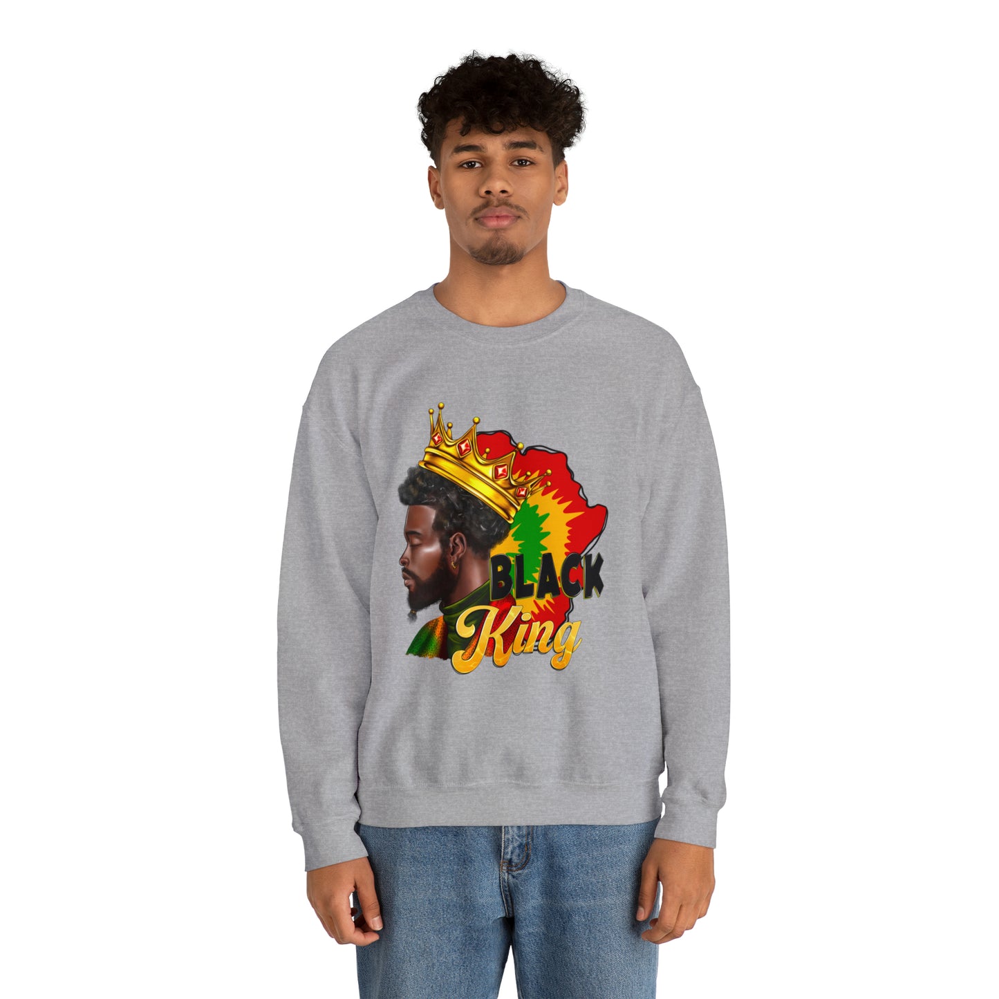 Black King Unisex Heavy Blend™ Crewneck Sweatshirt