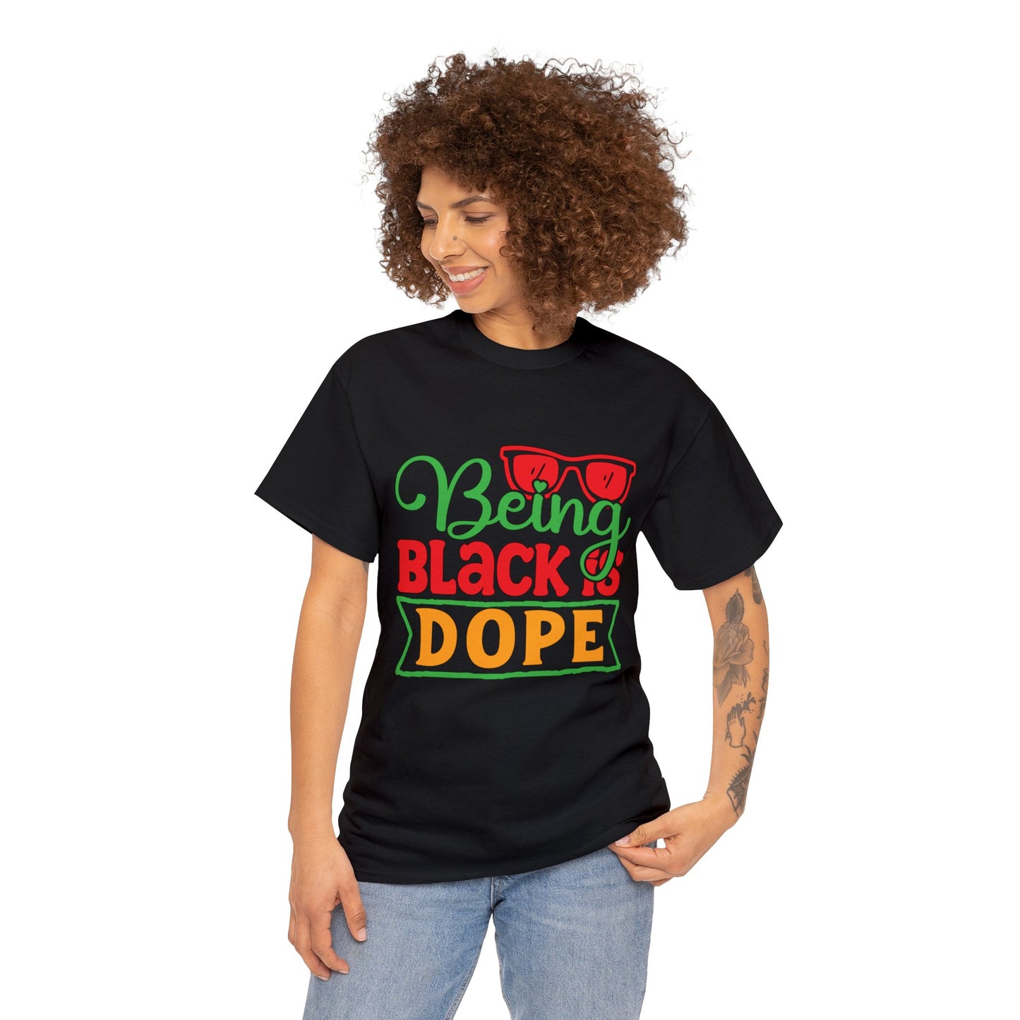 Being Black is Dope Unisex Heavy Cotton Tee