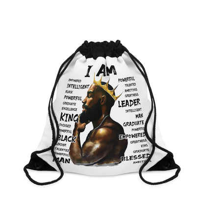 King - I AM Drawstring Bag