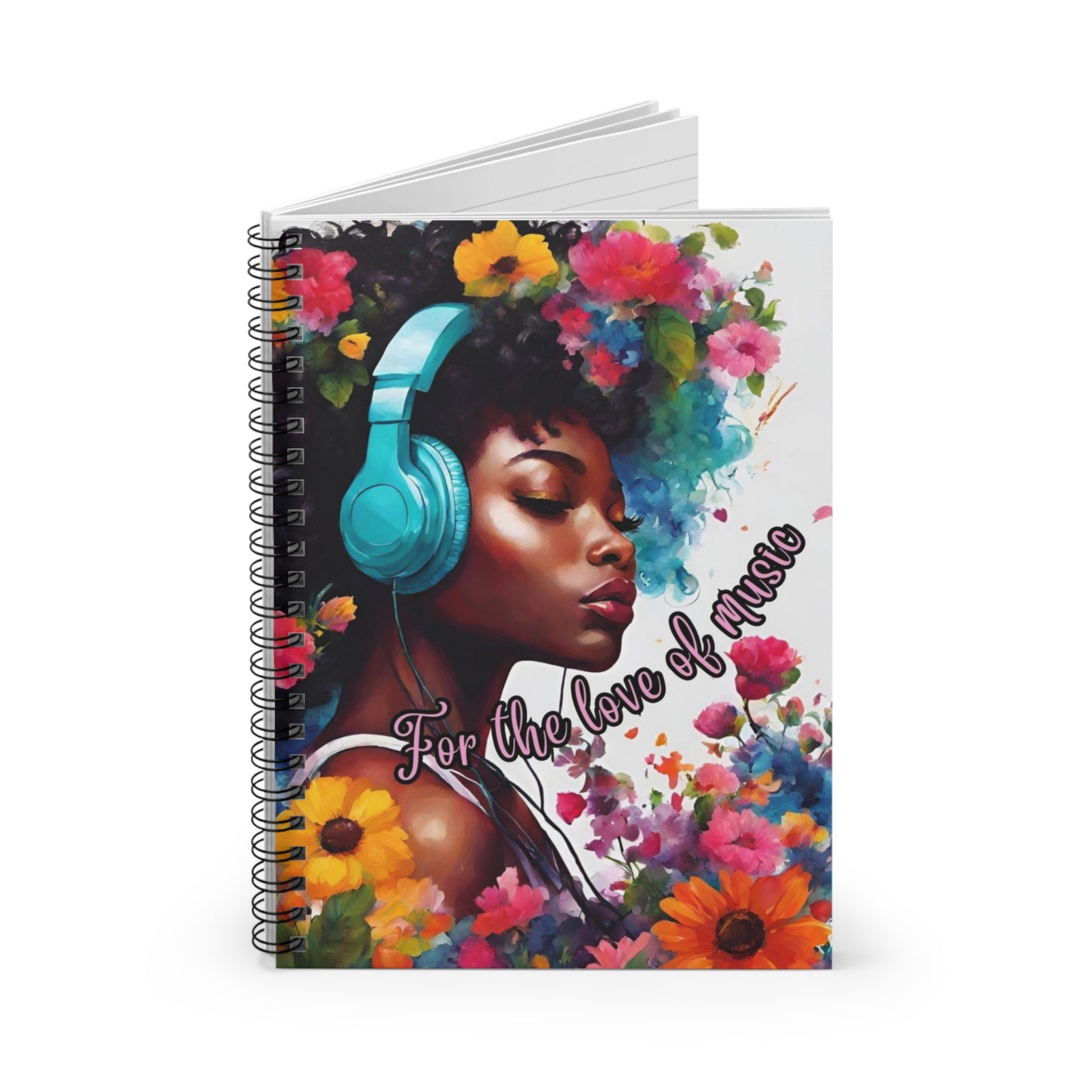 For the Love of Music Spiral Mini Notebook - Ruled Line