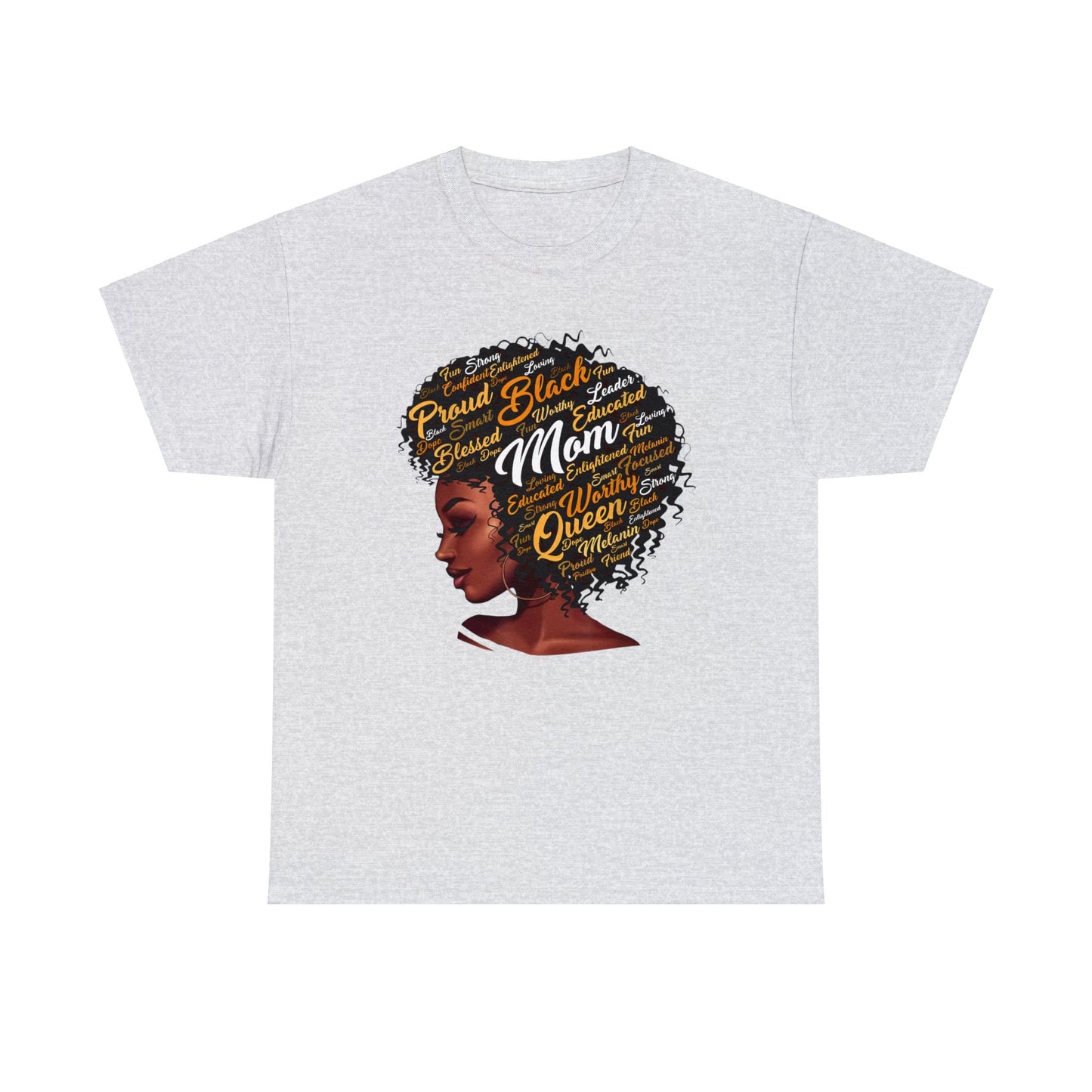 Black Mom Unisex Heavy Cotton Tee