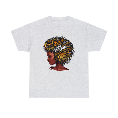 Black Mom Unisex Heavy Cotton Tee