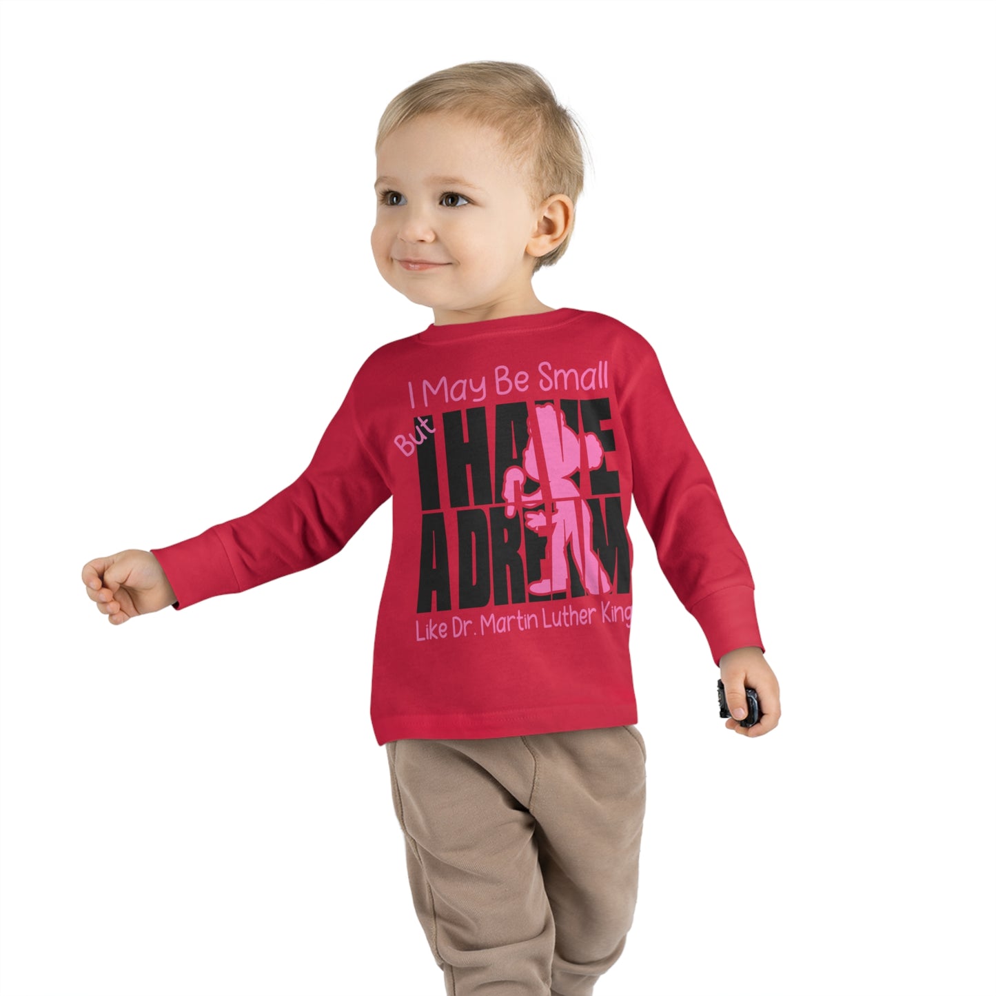 MLK Jr Girl  Toddler Long Sleeve Tee