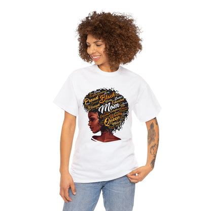 Black Mom Unisex Heavy Cotton Tee