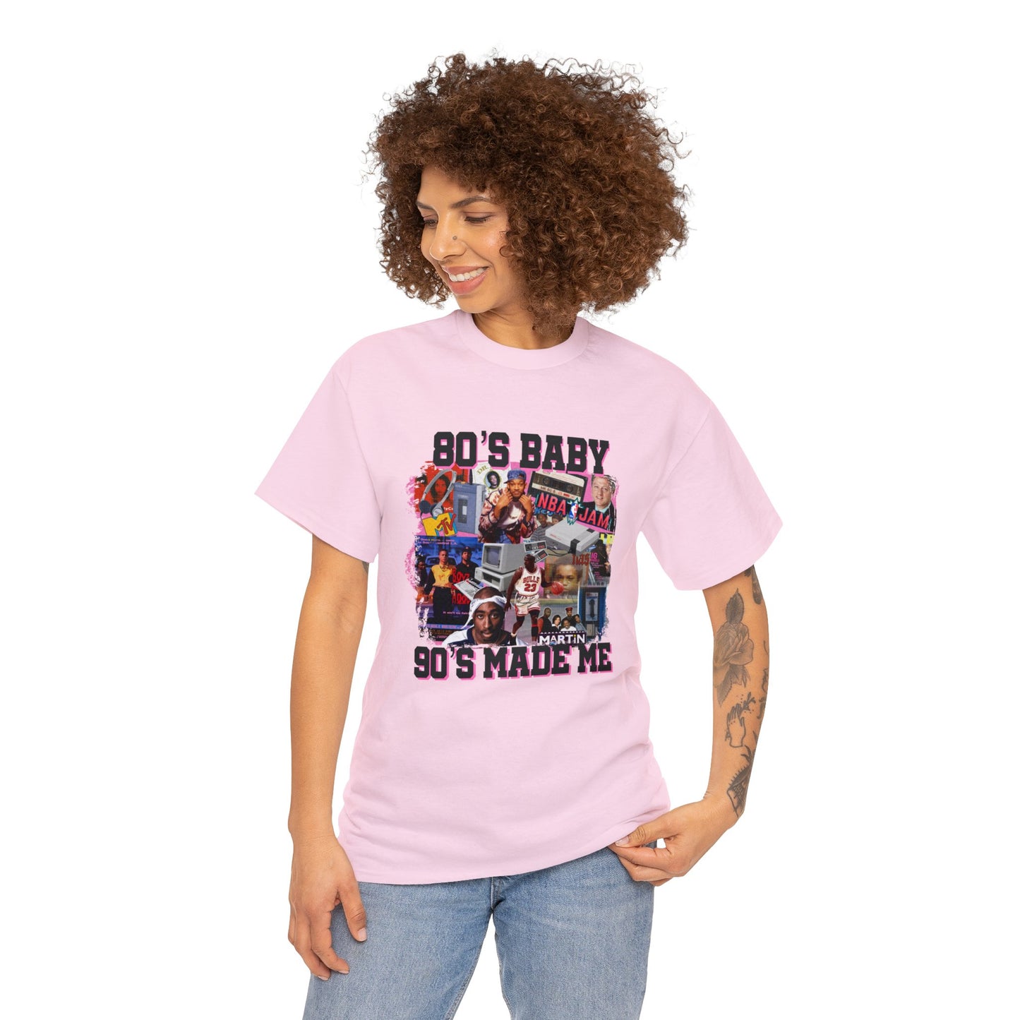 80s Baby 90s Made Me Unisex Heavy Cotton Tee