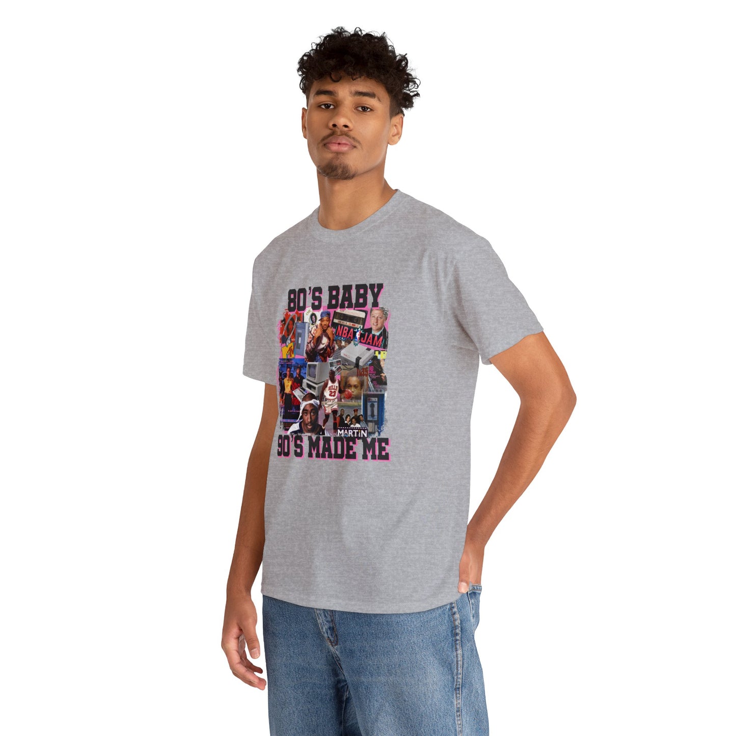 80s Baby 90s Made Me Unisex Heavy Cotton Tee