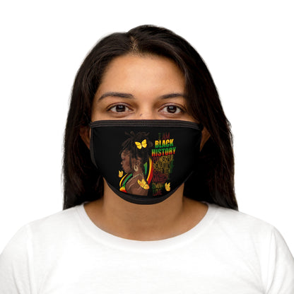 Black History Queen Mixed-Fabric Face Mask