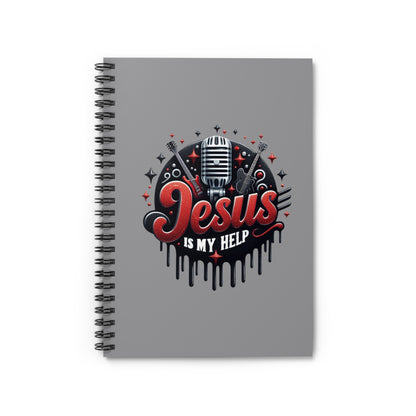 Jesus is My Help Spiral Mini Notebook - Ruled Line