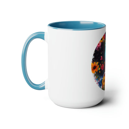 For the Love of Music Two-Tone Coffee Mugs, 15oz