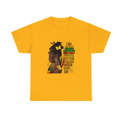 Black History Queen Unisex Heavy Cotton Tee