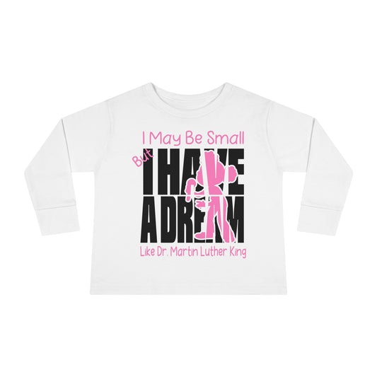 MLK Jr Girl  Toddler Long Sleeve Tee