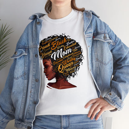 Black Mom Unisex Heavy Cotton Tee