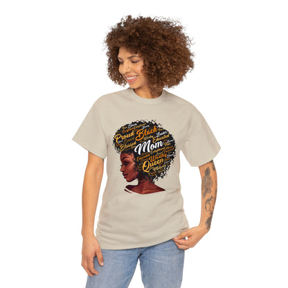 Black Mom Unisex Heavy Cotton Tee