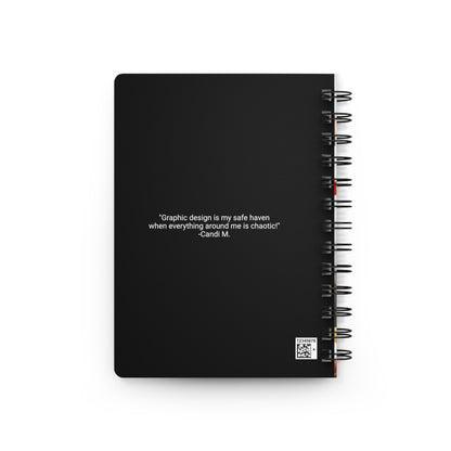 Black Beautiful Bold Spiral Bound Journal