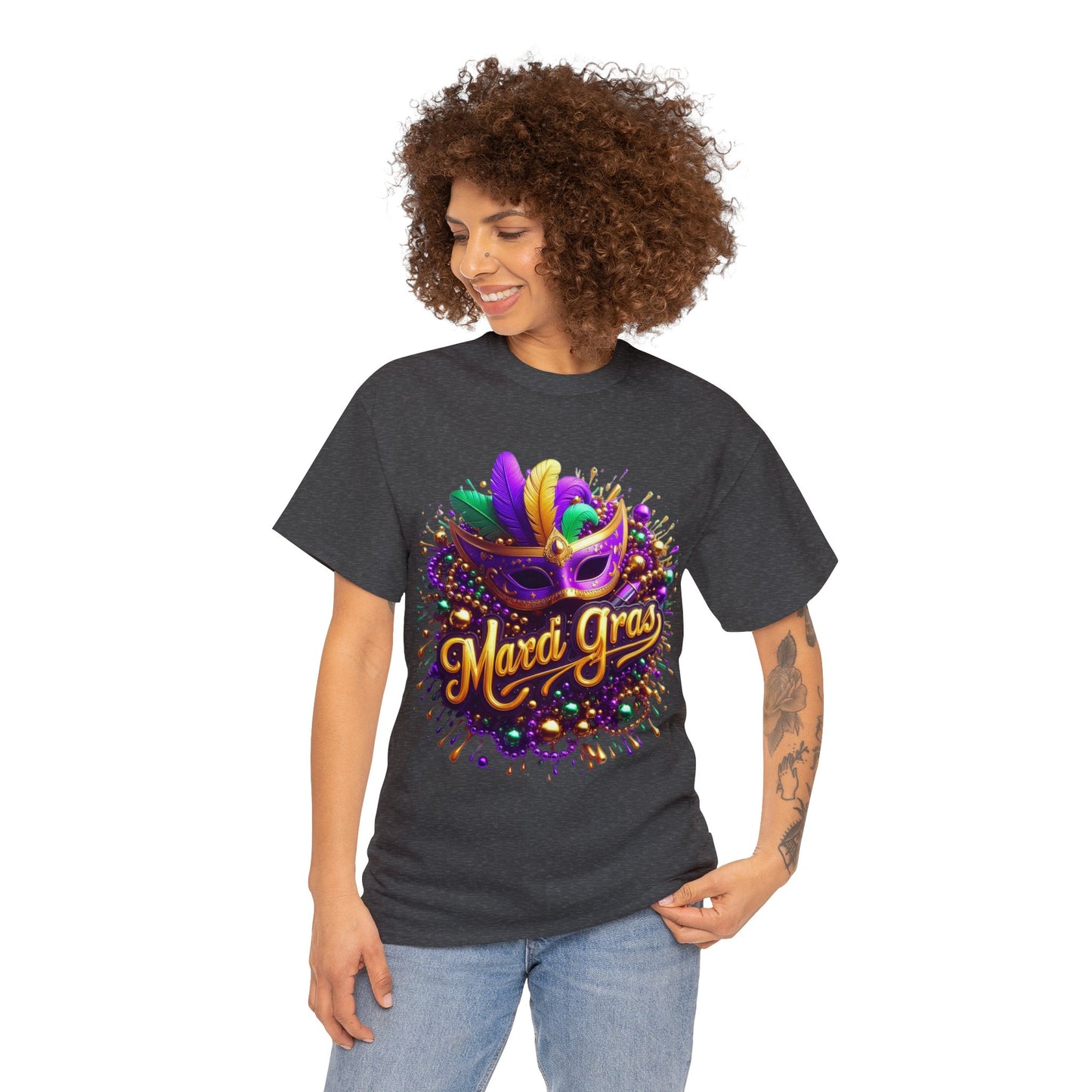 Mardi Gras 4 Unisex Heavy Cotton Tee