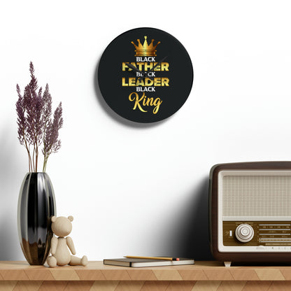 Father Leader King Acrylic Wall Clock