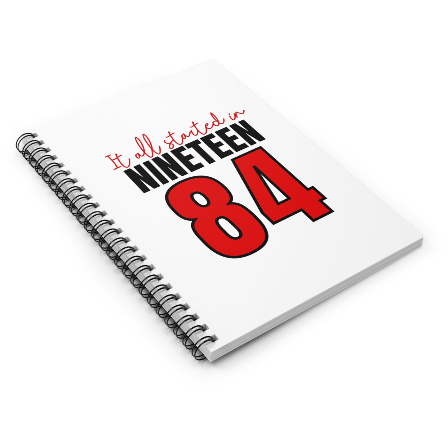 It All Started in 1984 Spiral Mini Notebook - Ruled Line
