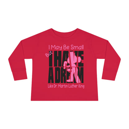 MLK Jr Girl  Toddler Long Sleeve Tee