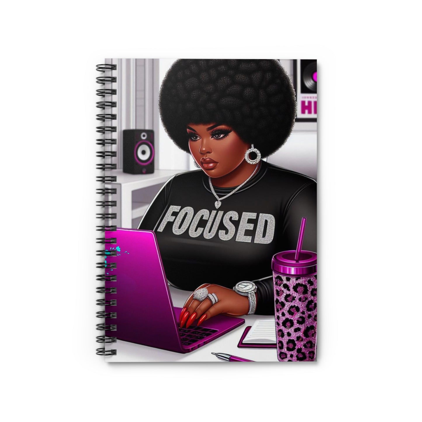 Focused Spiral Mini Notebook - Ruled Line