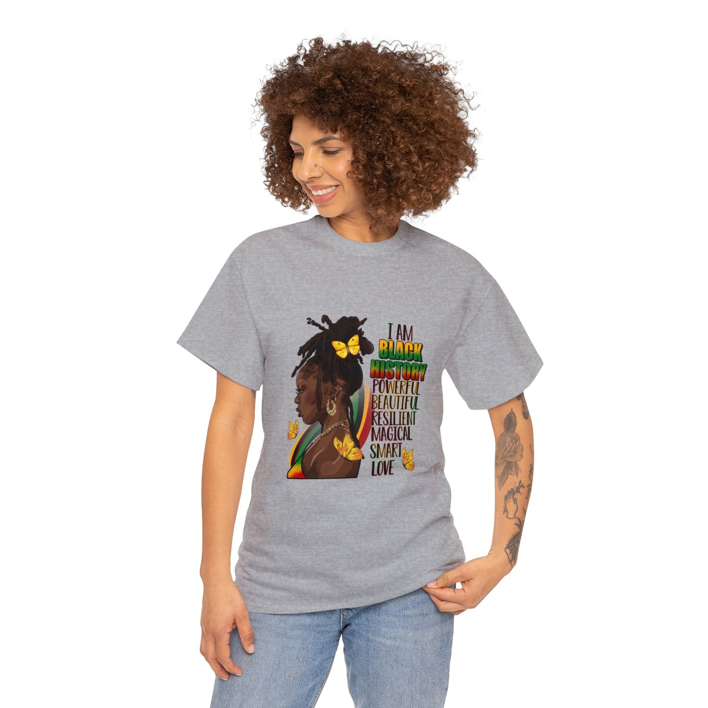 Black History Queen Unisex Heavy Cotton Tee