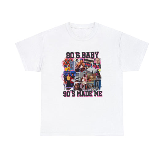 80s Baby 90s Made Me Unisex Heavy Cotton Tee