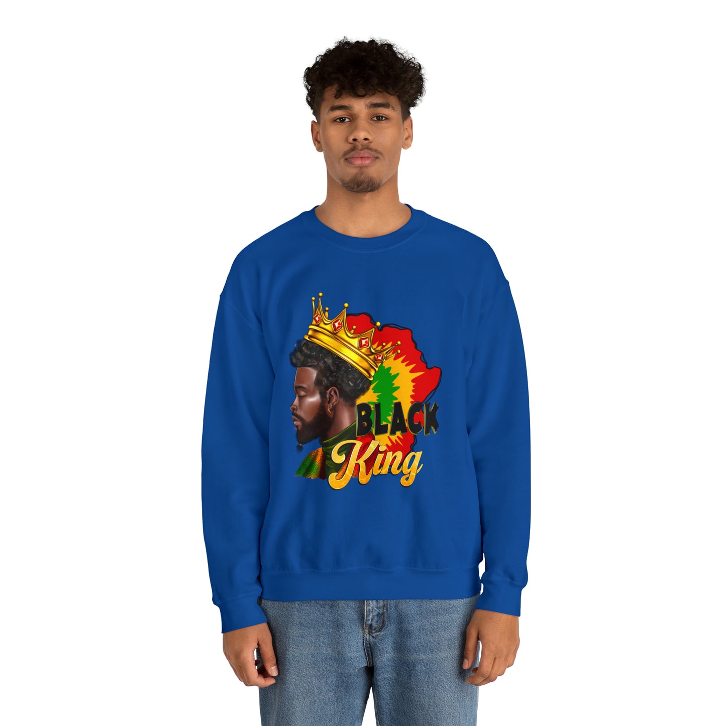 Black King Unisex Heavy Blend™ Crewneck Sweatshirt