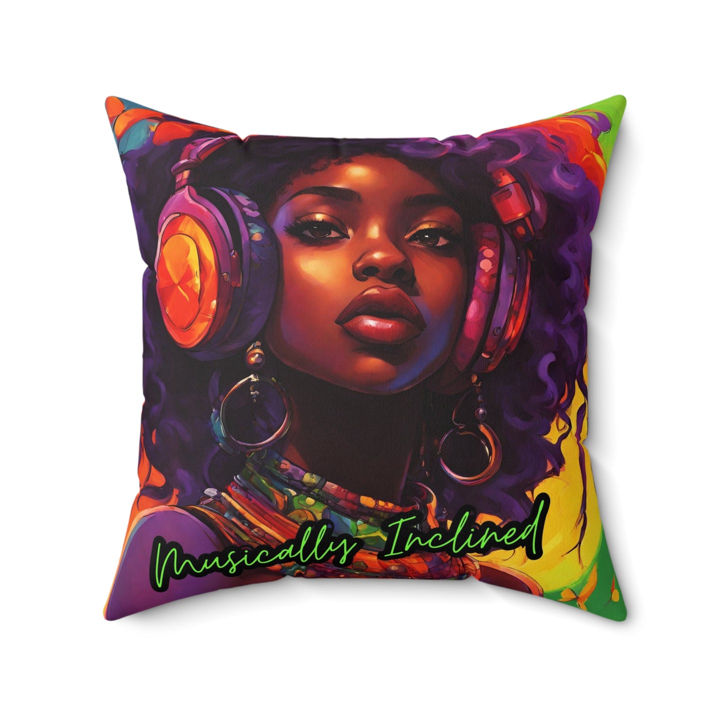 Musically Inclined Spun Polyester Square Pillow