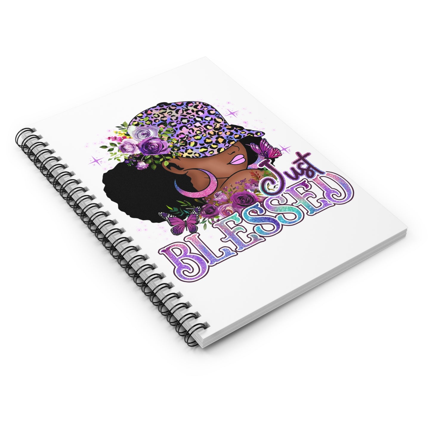 Just Blessed Spiral Mini Notebook - Ruled Line