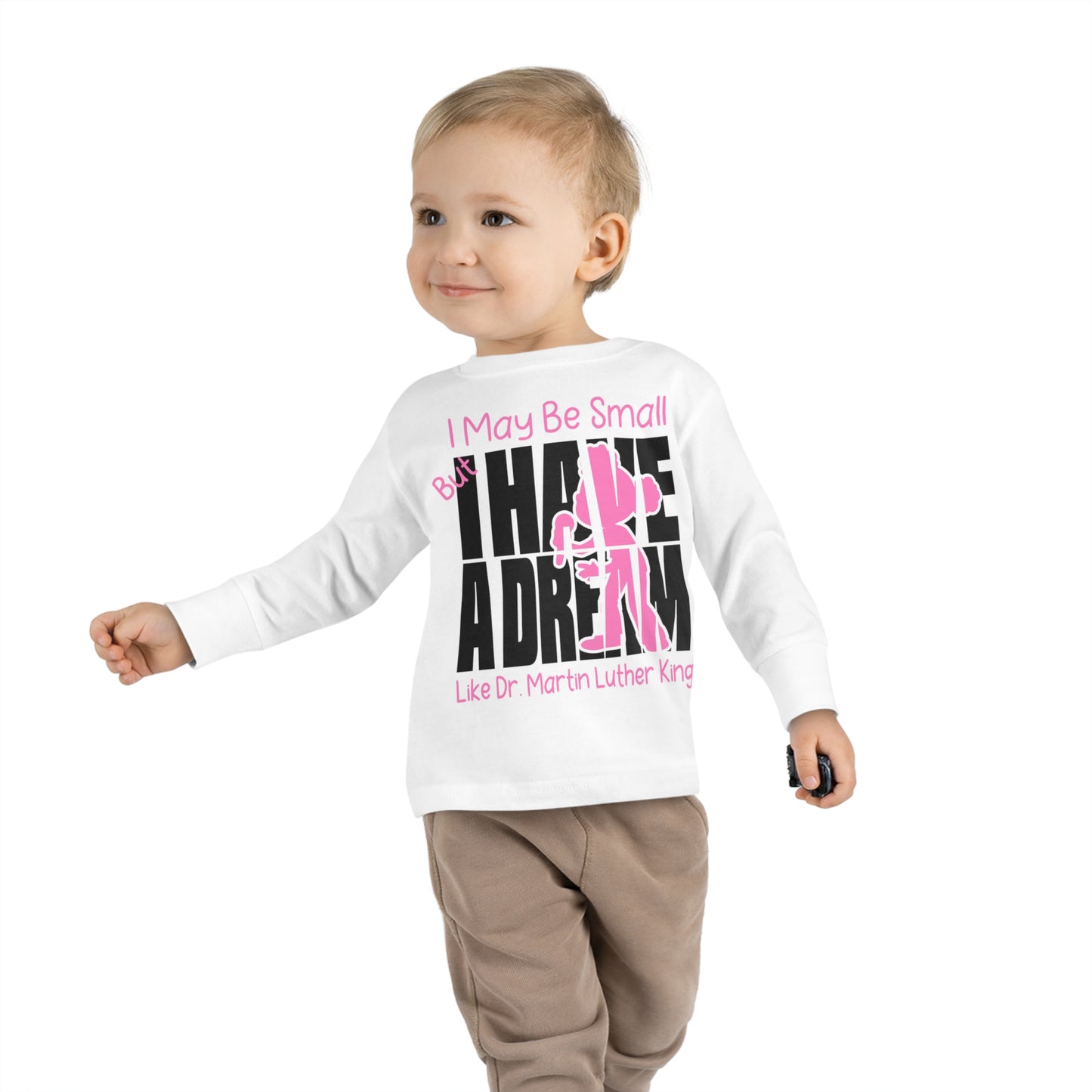 MLK Jr Girl  Toddler Long Sleeve Tee