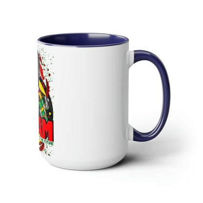 MLK Jr Two-Tone Coffee Mugs, 15oz