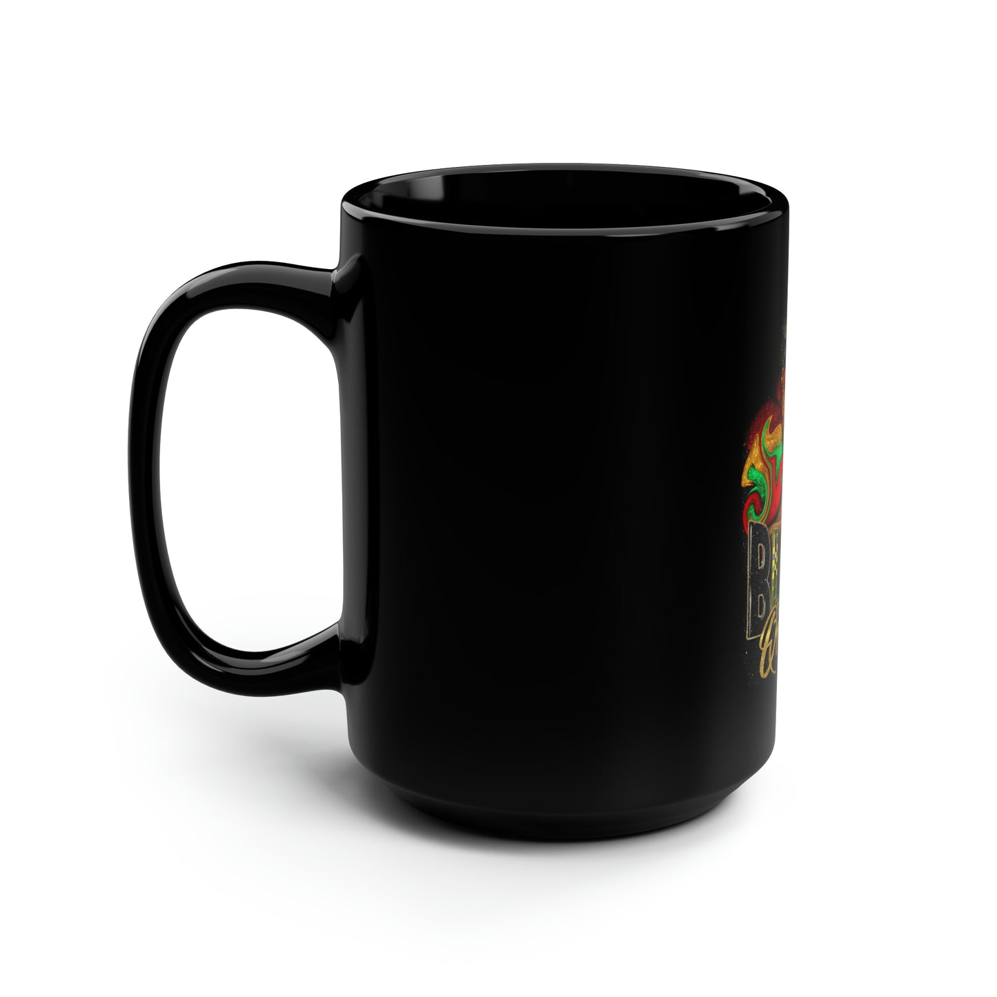 Black Queen Black Mug, 15oz