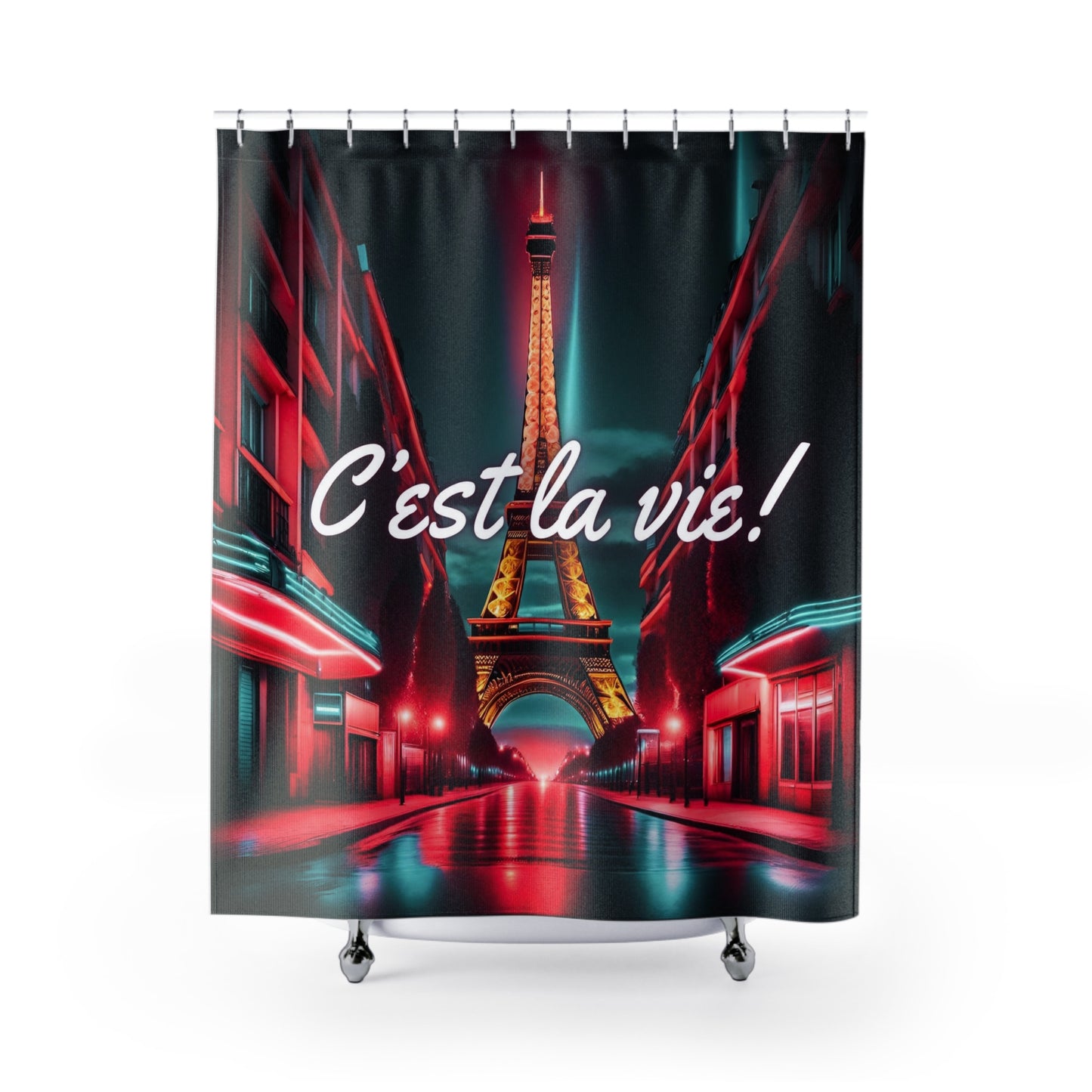 C'est La Vie Shower Curtain