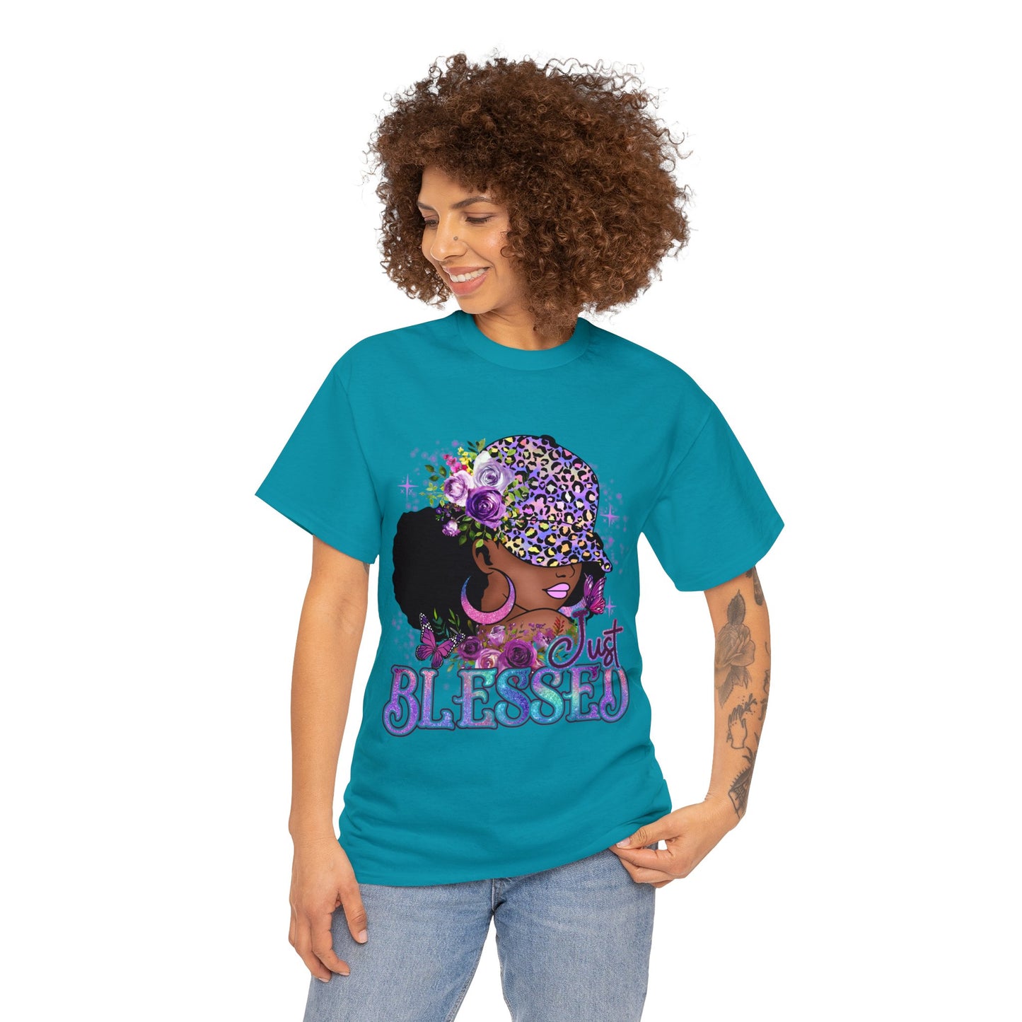 Just Blessed Unisex Heavy Cotton Tee