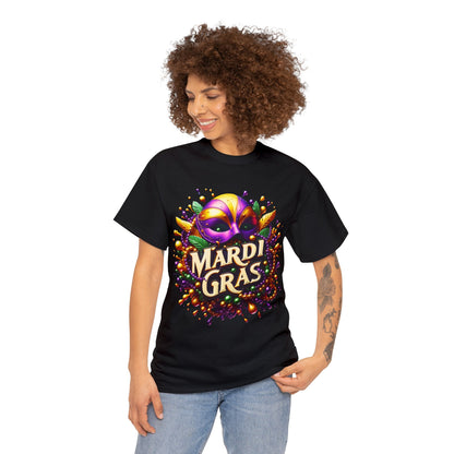 Mardi Gras 3 Unisex Heavy Cotton Tee